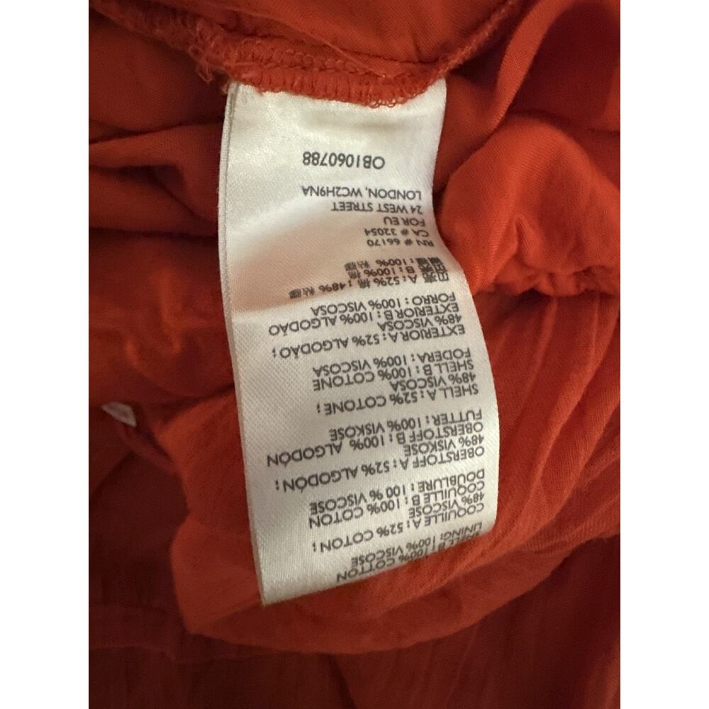 Free People Let's Be Friends Midi Dress Rome Red Boho Western Peasant Beach M - Picture 10 of 16